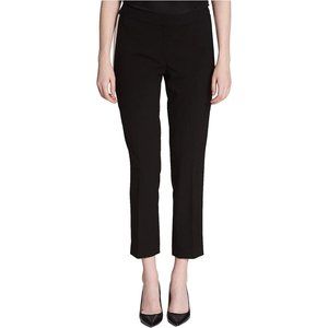 Calvin Klein Womens Size 8 Contrast With Side White Panels Straight-Leg Pants